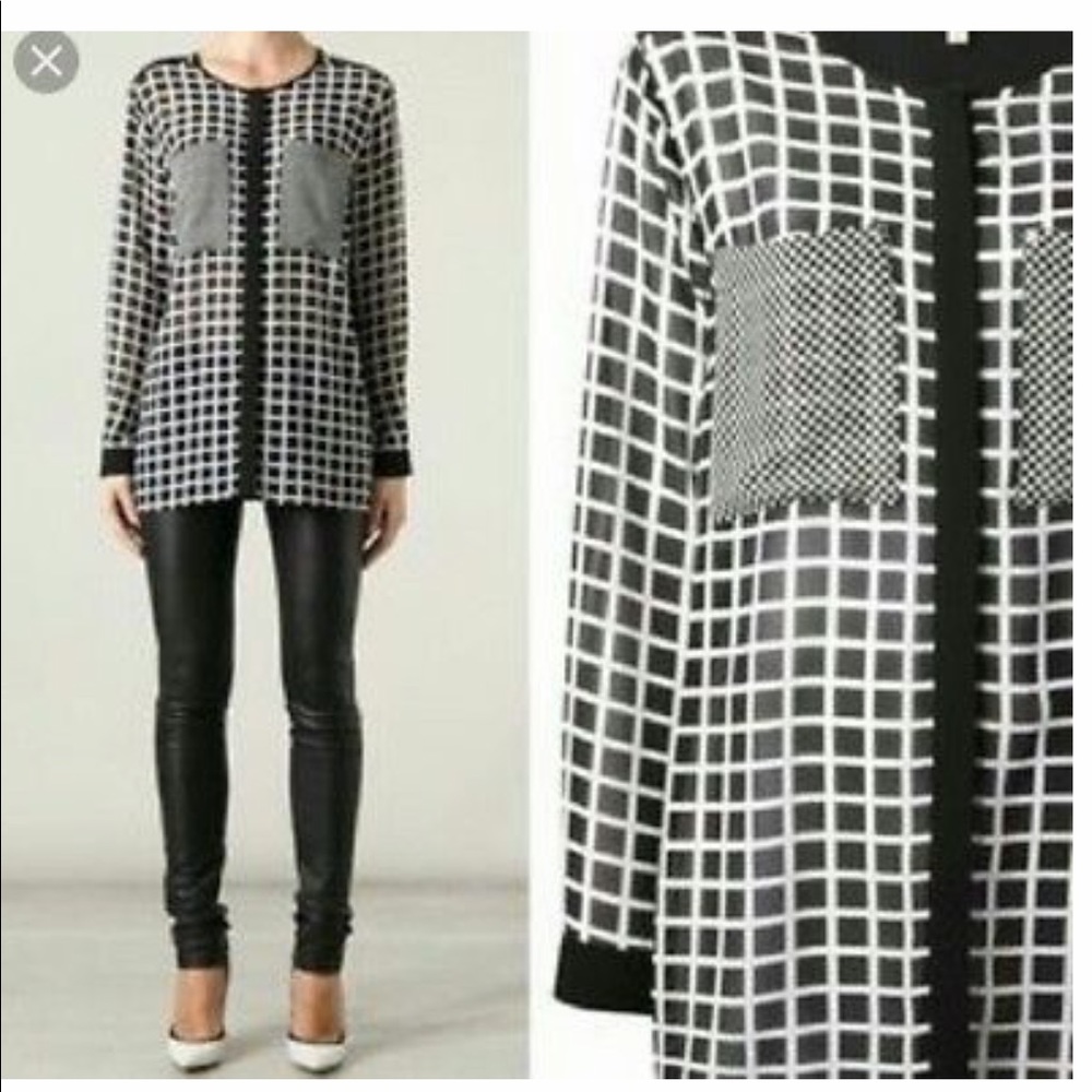 NWT Michael Kors tunic button down blouse